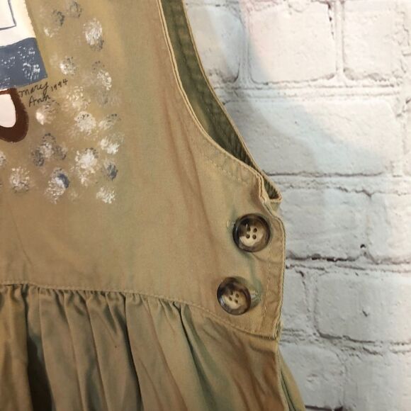 Vintage Jumper Dress With Hand Painted Image of Kids/Dolls OOAK 1994 XL? - Picture 4 of 10